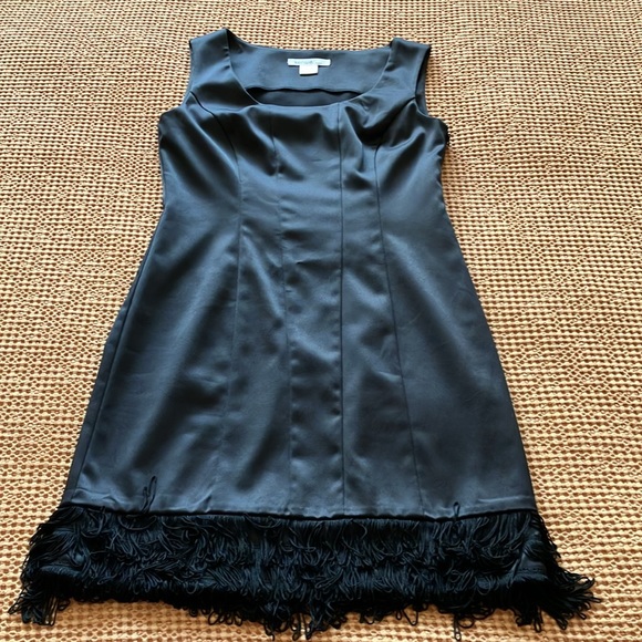 Fabulous LBD with rows of fringe detail at bottom of dress. - Picture 9 of 13